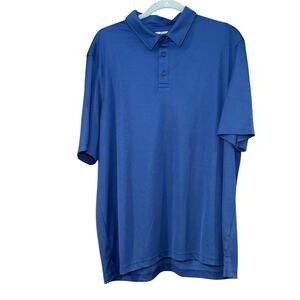 Johnston & Murphy Performance Polo Shirt Men’s XL Blue Golf Casual